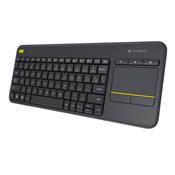 Logitech K400 Plus Clavier sans-fil Azerty pour PC de Salon, Media center et HTPC