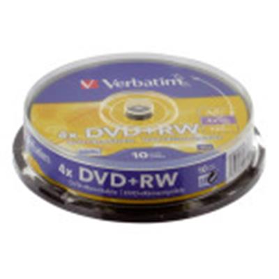 10 DVD+RW 4.7Gb Spindle