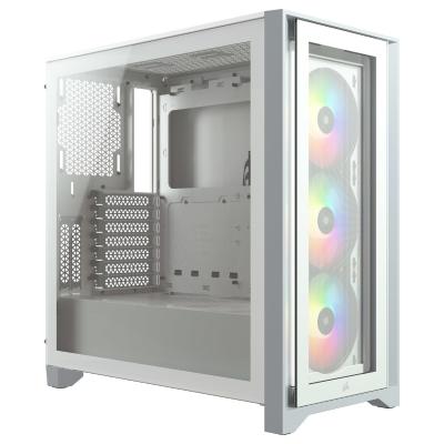 Corsair iCUE 4000X RGB Tempered Glass (Blanc)