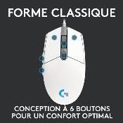 Logitech G G203 LightSync (Blanc)