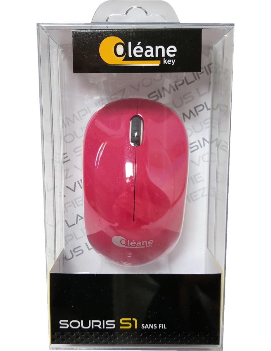 Souris Maniacase Souris Sans Fil Stitch le Nez en l'air fond rose ()