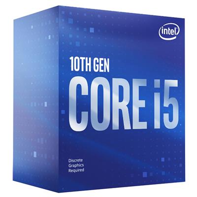 Intel Core i5-10400F (2.9 GHz / 4.3 GHz) 