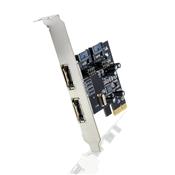 Carte contrôleur PCI-E 2.0 pour SATA-3 2 X SATA3 + 2 X E-SATA