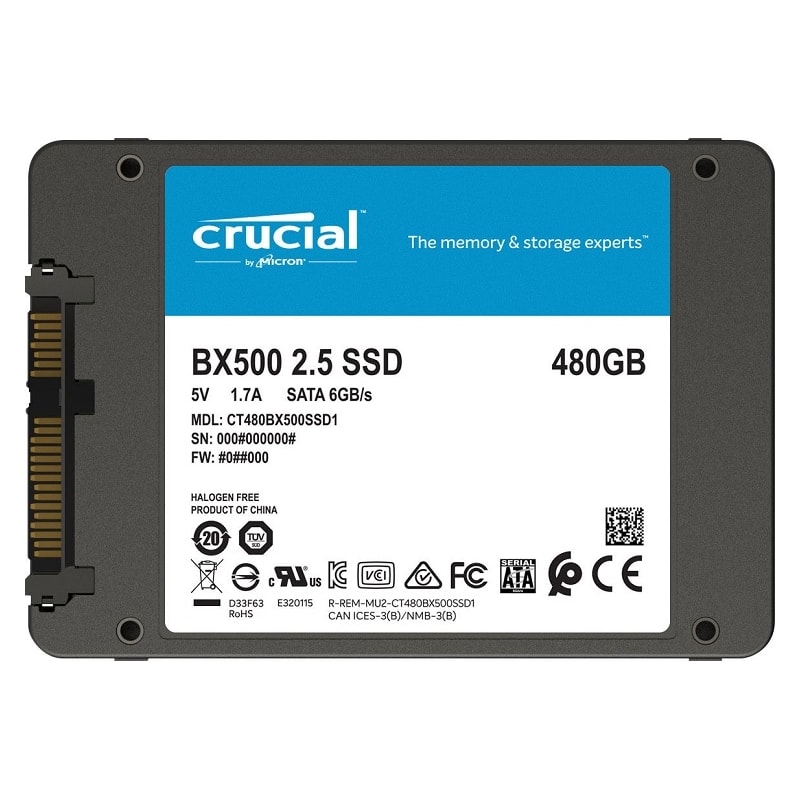CRUCIAL SSD BX500 120GO CRUCIAL