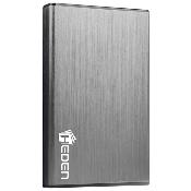 Heden boitier externe USB 3.0 en aluminium brossé pour disque dur 2.5'' SATA III (coloris argent)